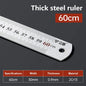 Metal Straight Ruler 15-100cm Stainless Steel Ruler Stationery Drafting Supplies Hand Tool Precision Double Sided Measuring Tool