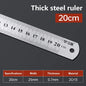 Metal Straight Ruler 15-100cm Stainless Steel Ruler Stationery Drafting Supplies Hand Tool Precision Double Sided Measuring Tool