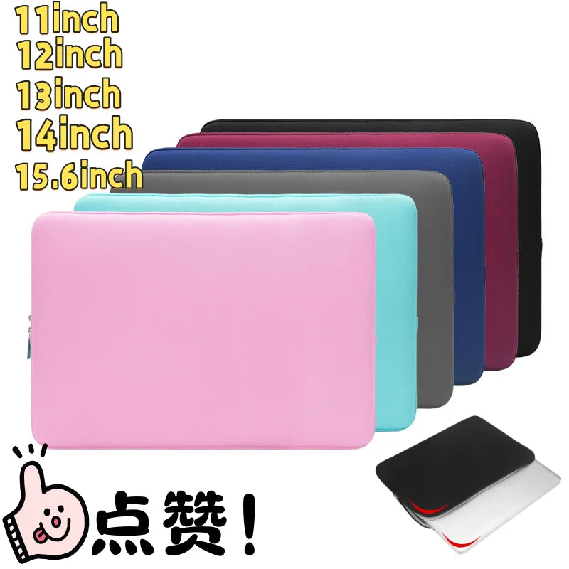 Soft Laptop Bag 11 12 13 14 15.6 Inch Cover Accessories Sleeve Case Cover Notebook Computer Bags