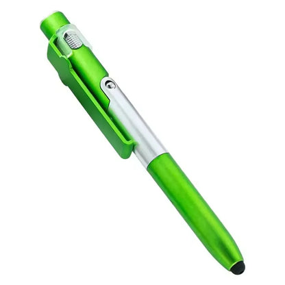 4 IN 1 Multifunction Touch Pen Ballpoint Pens with LED Light Folding Stand for Phone Holder Night Reading Stationery Pencil